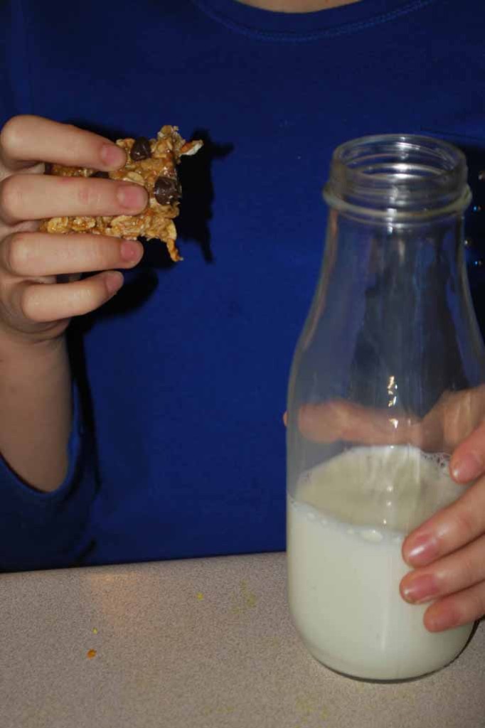 granola bars_with milk