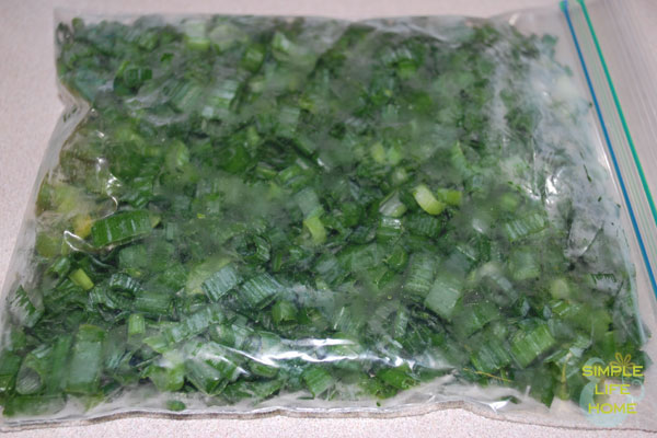 frozen green onions