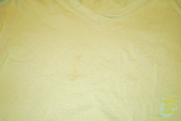 Set-in tomato stain